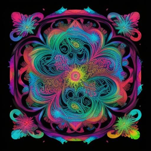 Battletoad Character Smoking Bong in Fractal Vector Art