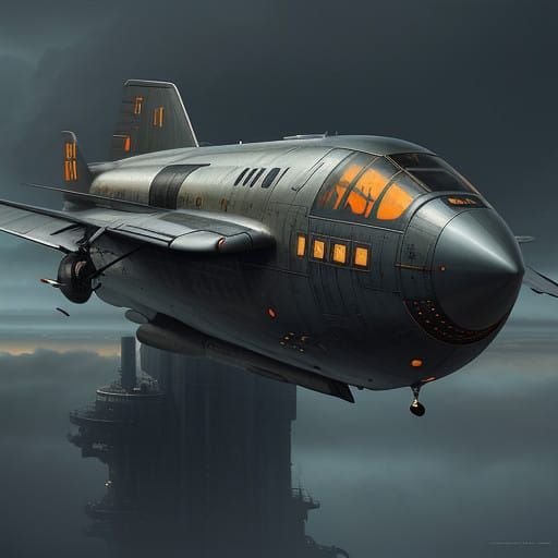 Futuristic Junkers RT-8 Space Plane Conquers Industrial Rail...