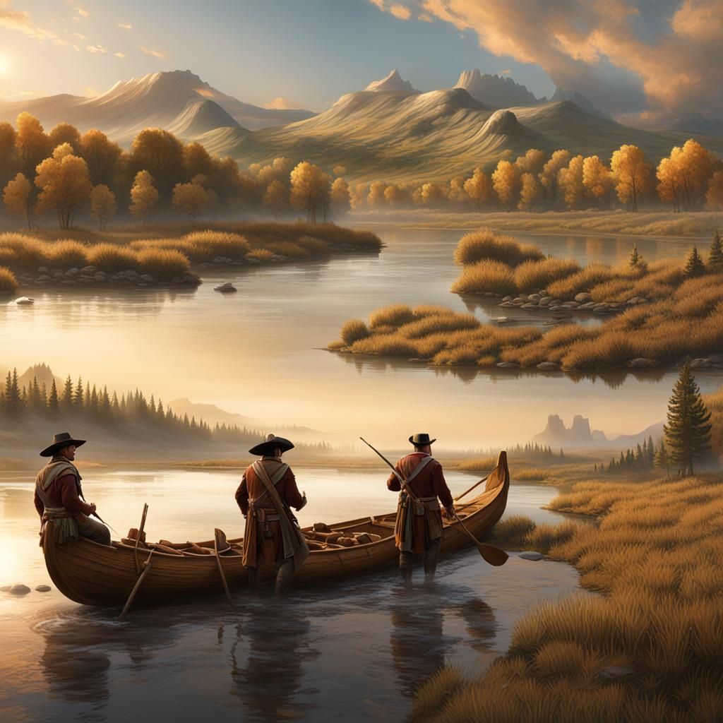 Lewis and Clark Expedition on the Missouri River
