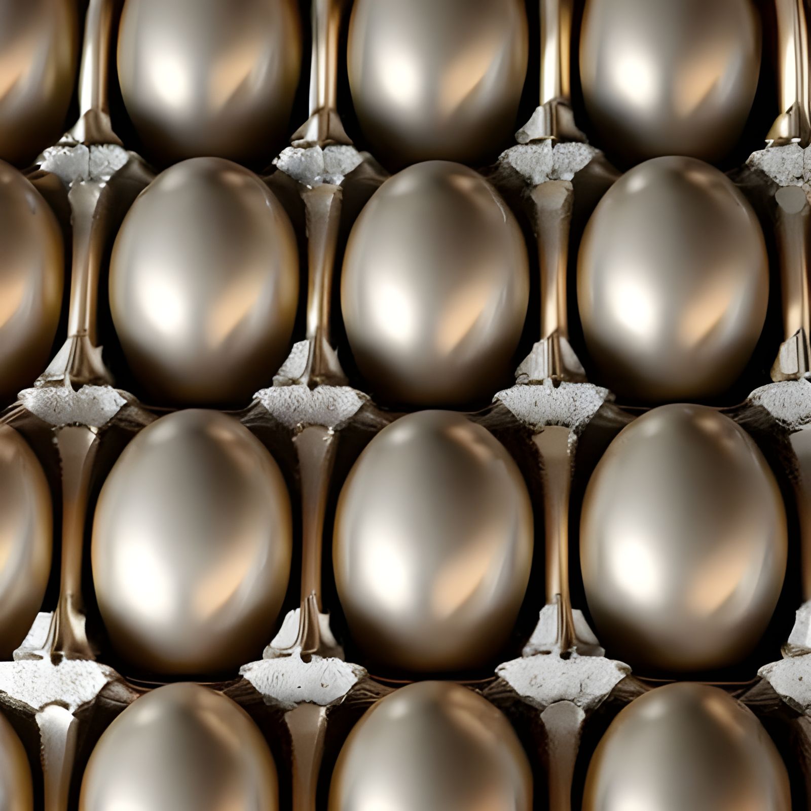 Intricately Detailed Faberge Eggs in Easter Basket