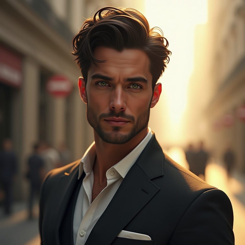 Chiseled Charmer in Urban Elegance