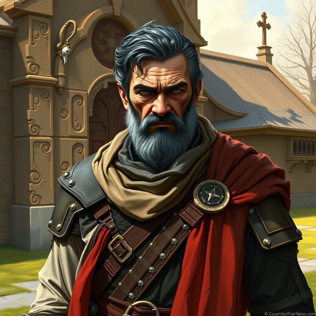 Imperial Steward Caro Guards Pantherfang Chapel with Dignifi...