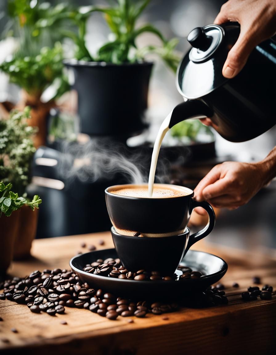 Coffee Moment Still Life in Golden Hour Light