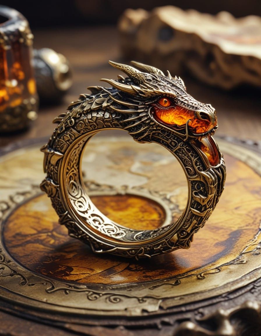 Dragon Ring Masterpiece in Medieval Fantasy