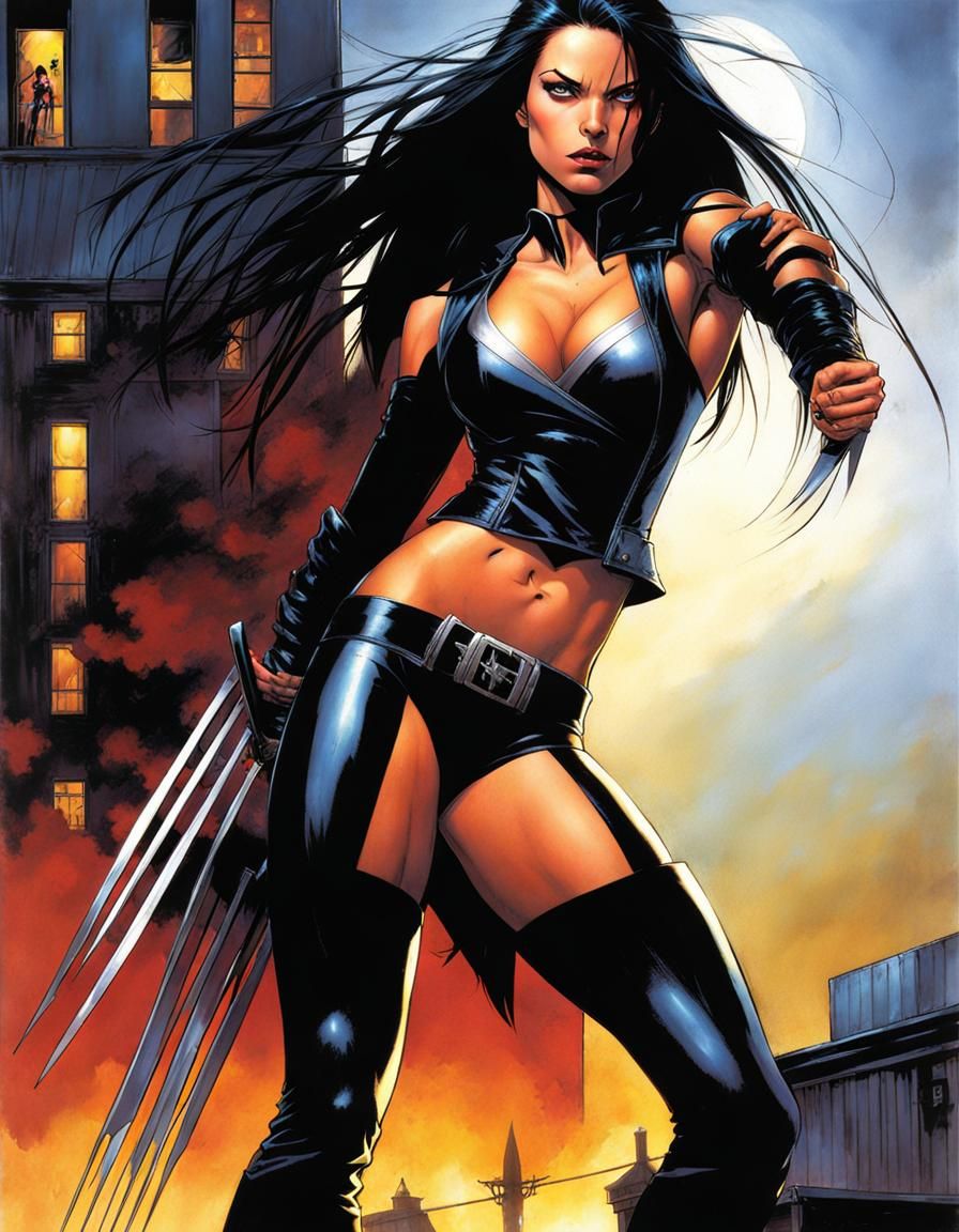 X-23 Comic Book Cover Art in HDR