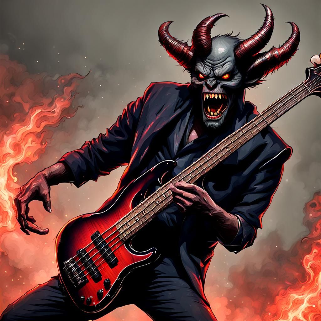 Bass Guitar as a Demon