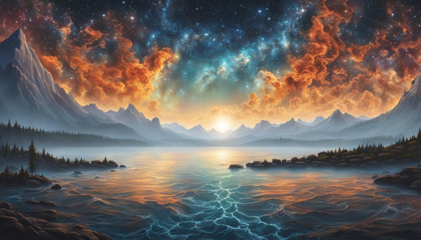 Abstract Swirls Representing the Meaning of Life