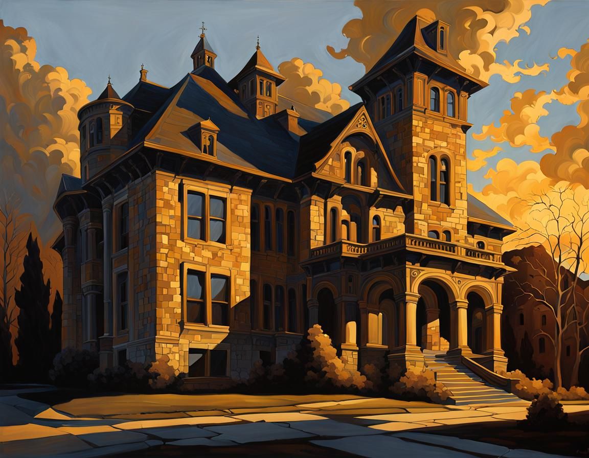 Fletcher Memorial in Ashcan School Style