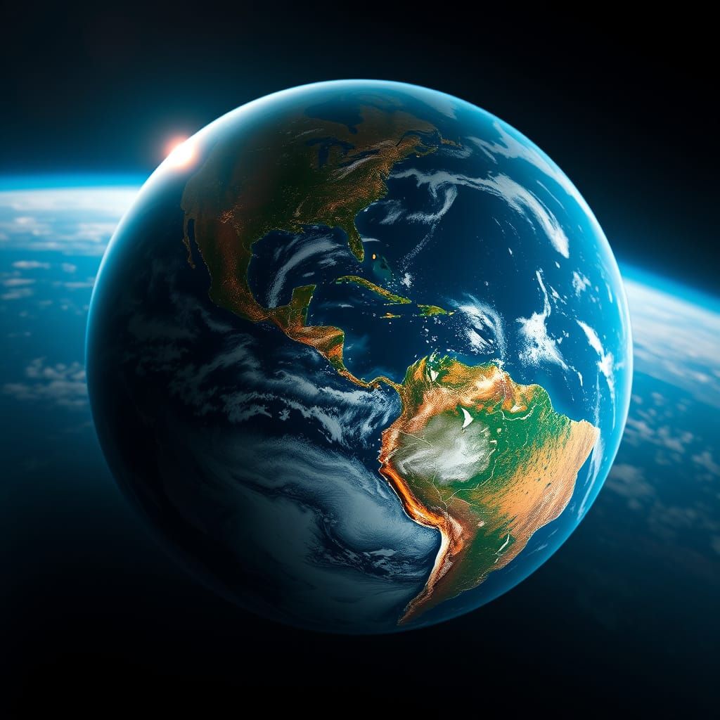 Hyperrealistic Earthscape in Dreamlike Aesthetic