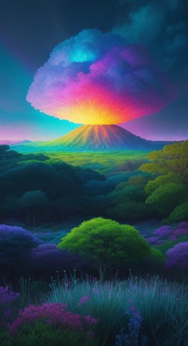 Surreal Mind's Eye Tragedy in Oil Painting Style