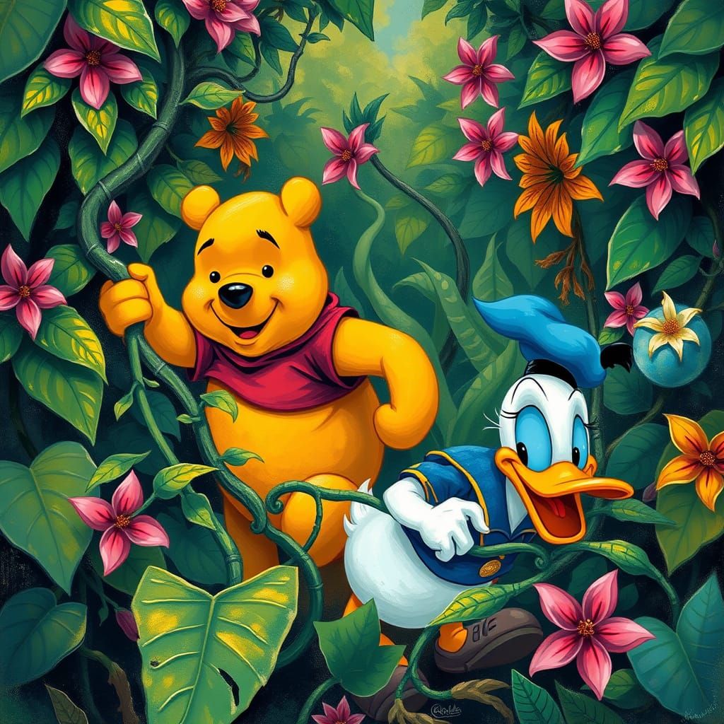 Jungle Adventure of Winnie and Donald