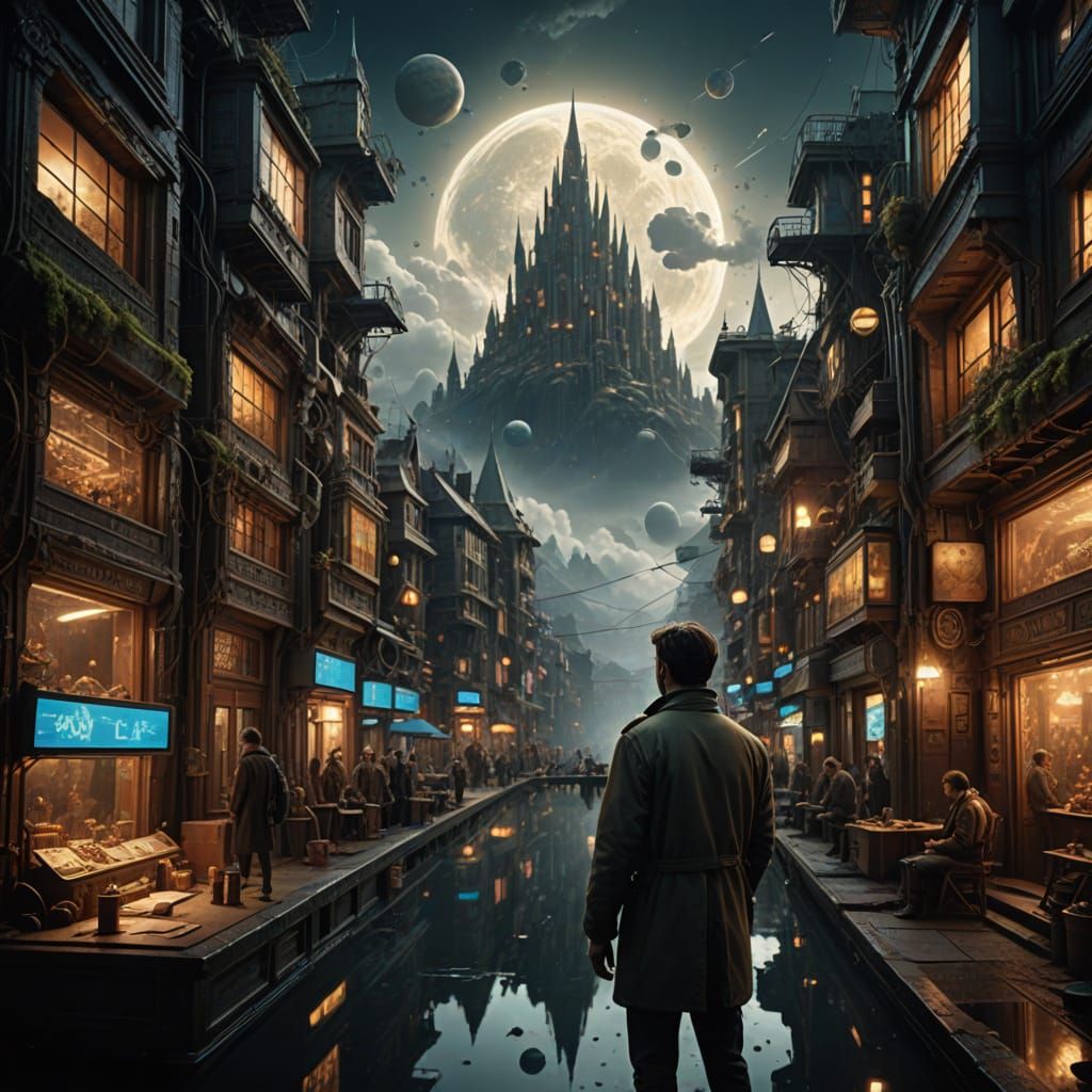 Epic Digital Painting of Synchronicity and Coincidence