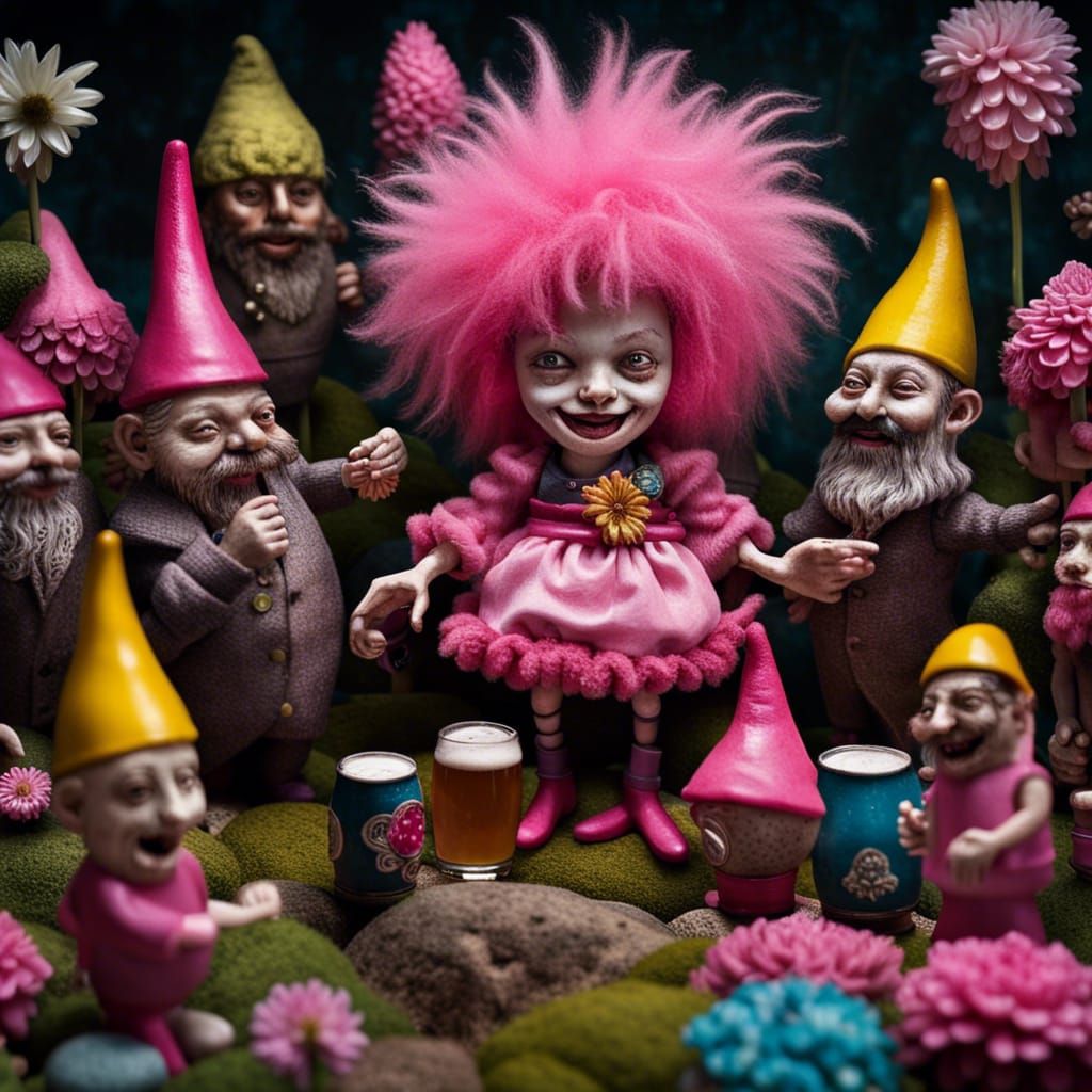 Partying with garden gnomes 2