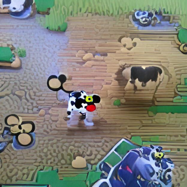 Mickey Mouse Reimagined as a Cow