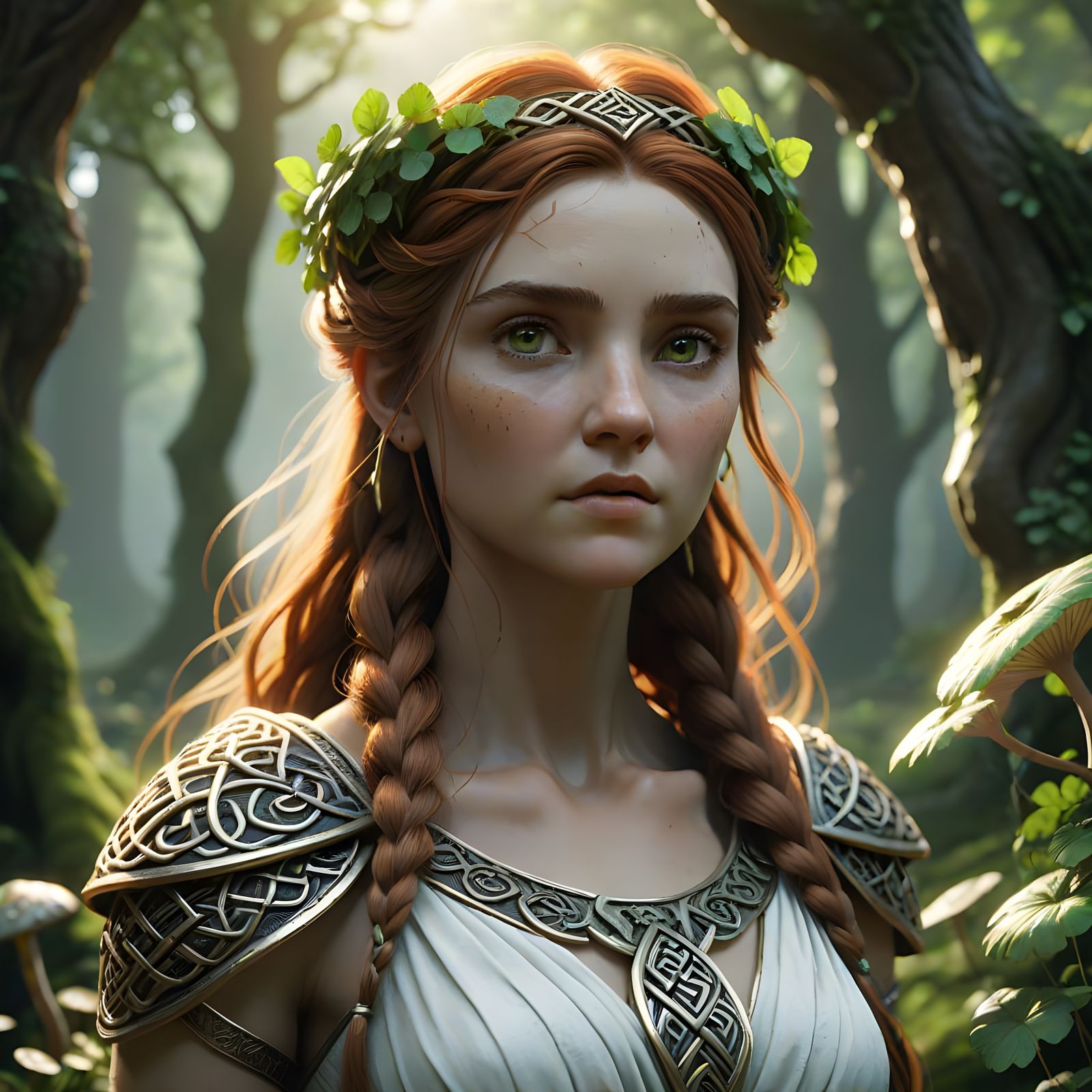 Ultra Realistic Goddess Danu in a Natural Setting