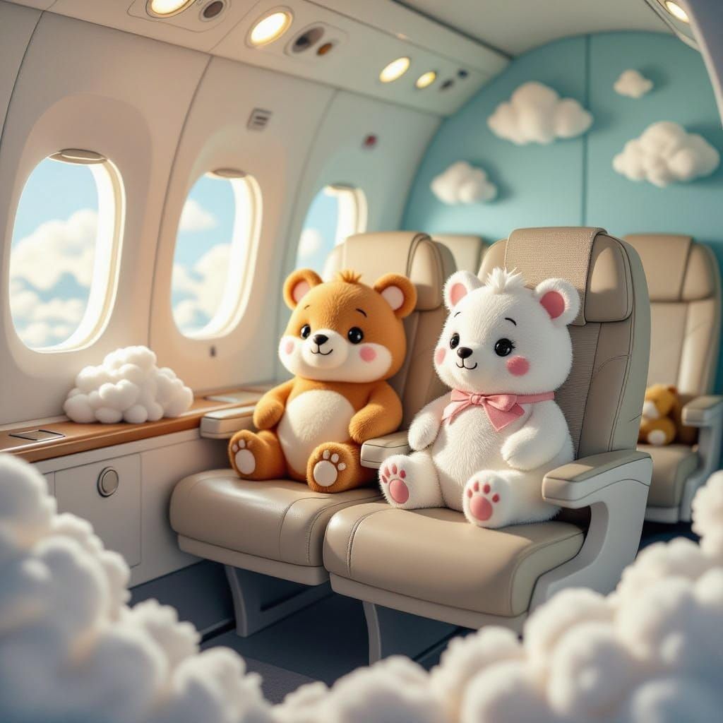 Cute Whimsical Air Travelers in Pastel Hues
