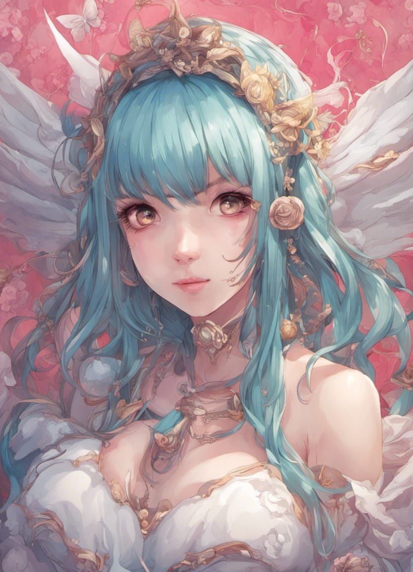 Carnival Girl with Crystal Ball and Tarot Cards