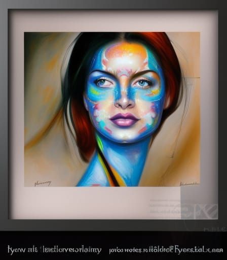 Realistic Human Face Painting in Fauvist Style