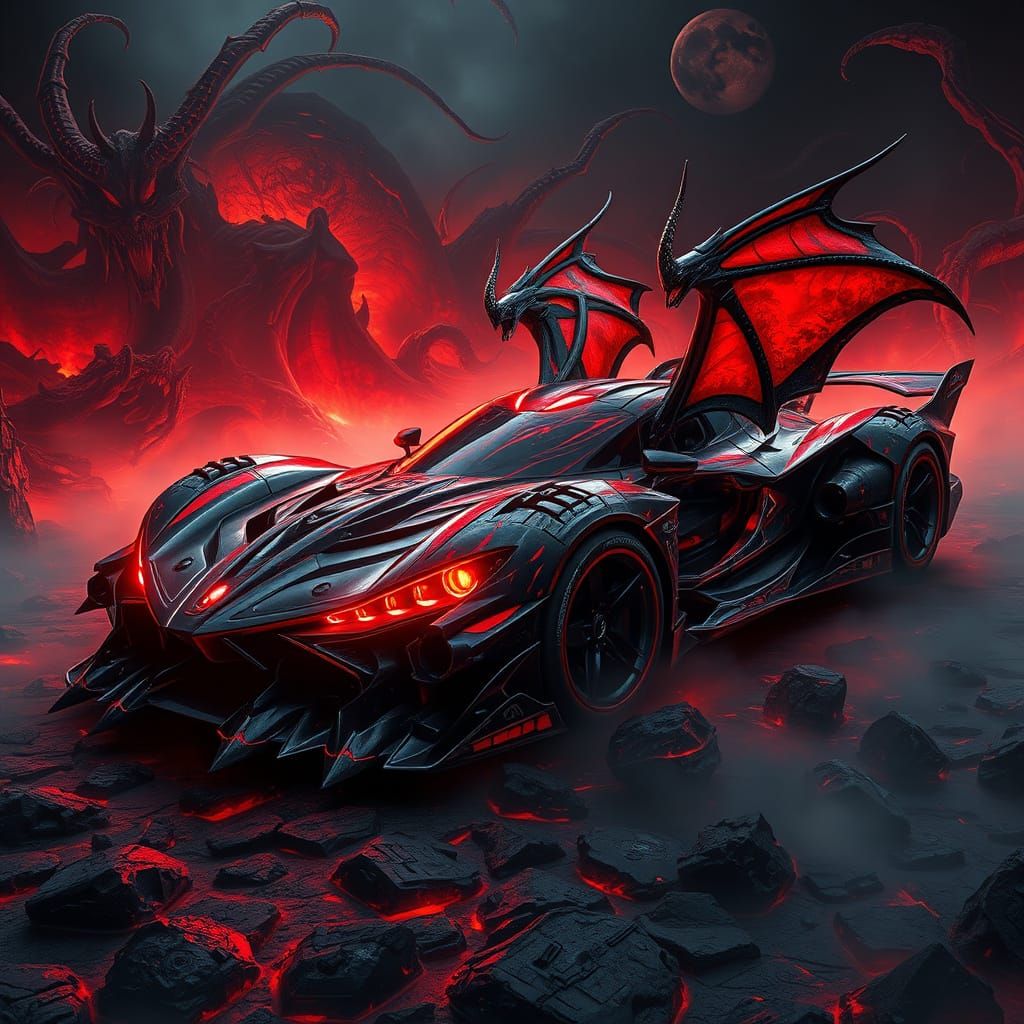 Demonic SSC Ultimate Aero in a Dark, Fantastical Realm