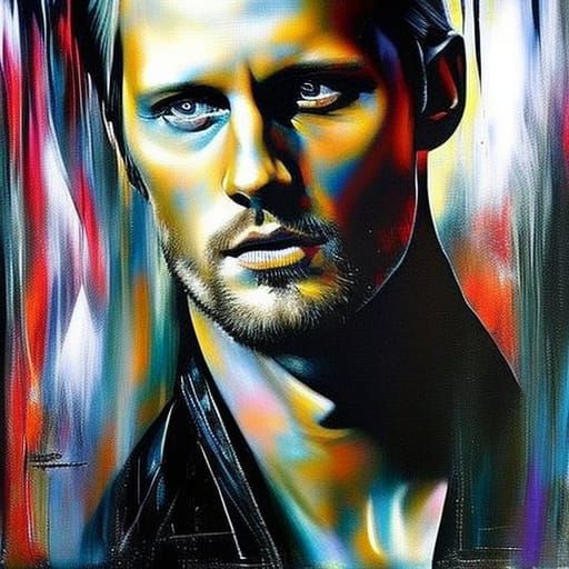 Portrait of a Handsome Man in Contemporary Style