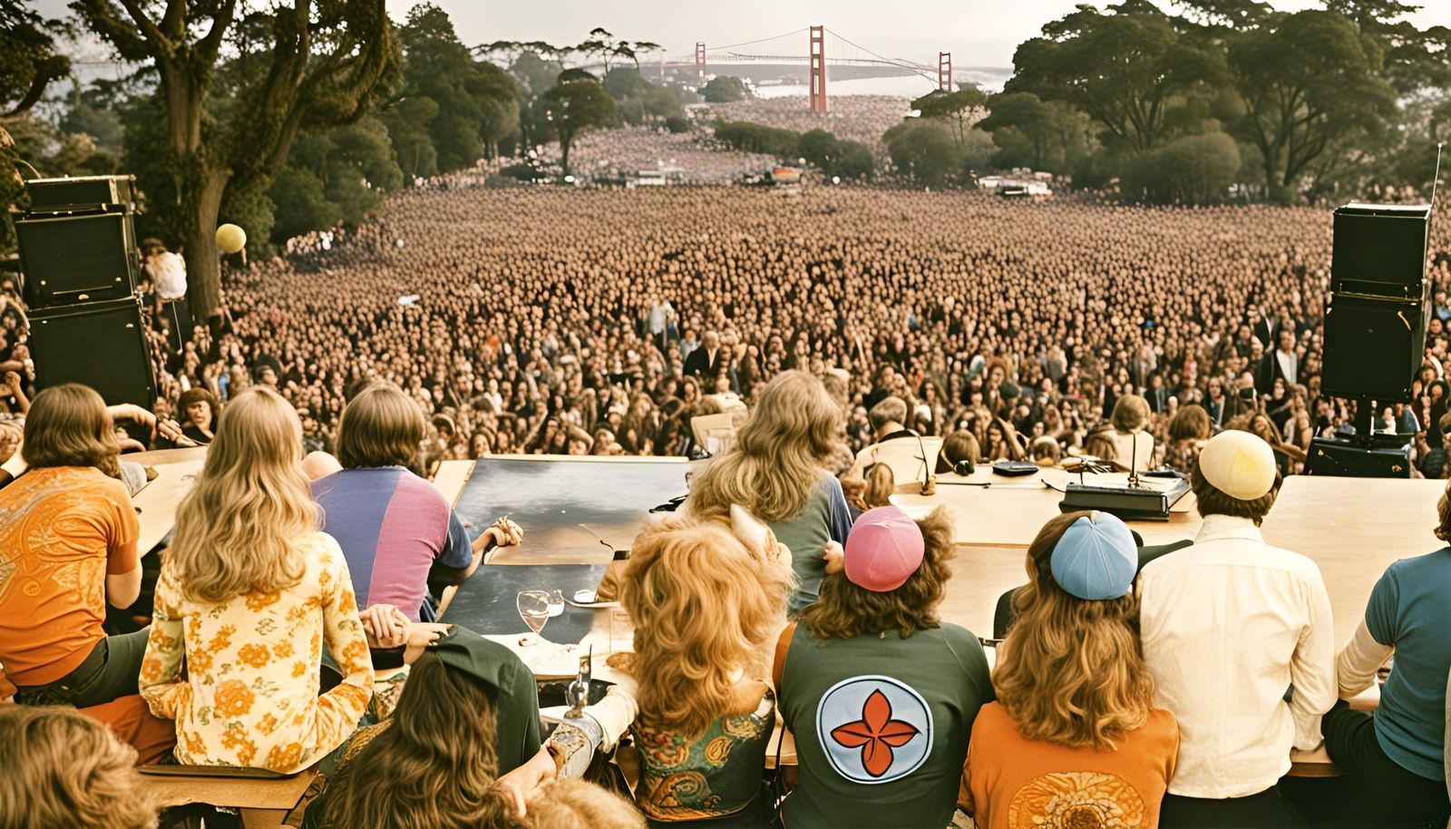 Grateful Dead "Human Be-In" concert in San Francisco on Janu...