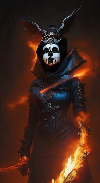 Supernatural Skull-Face Jester Vigilante