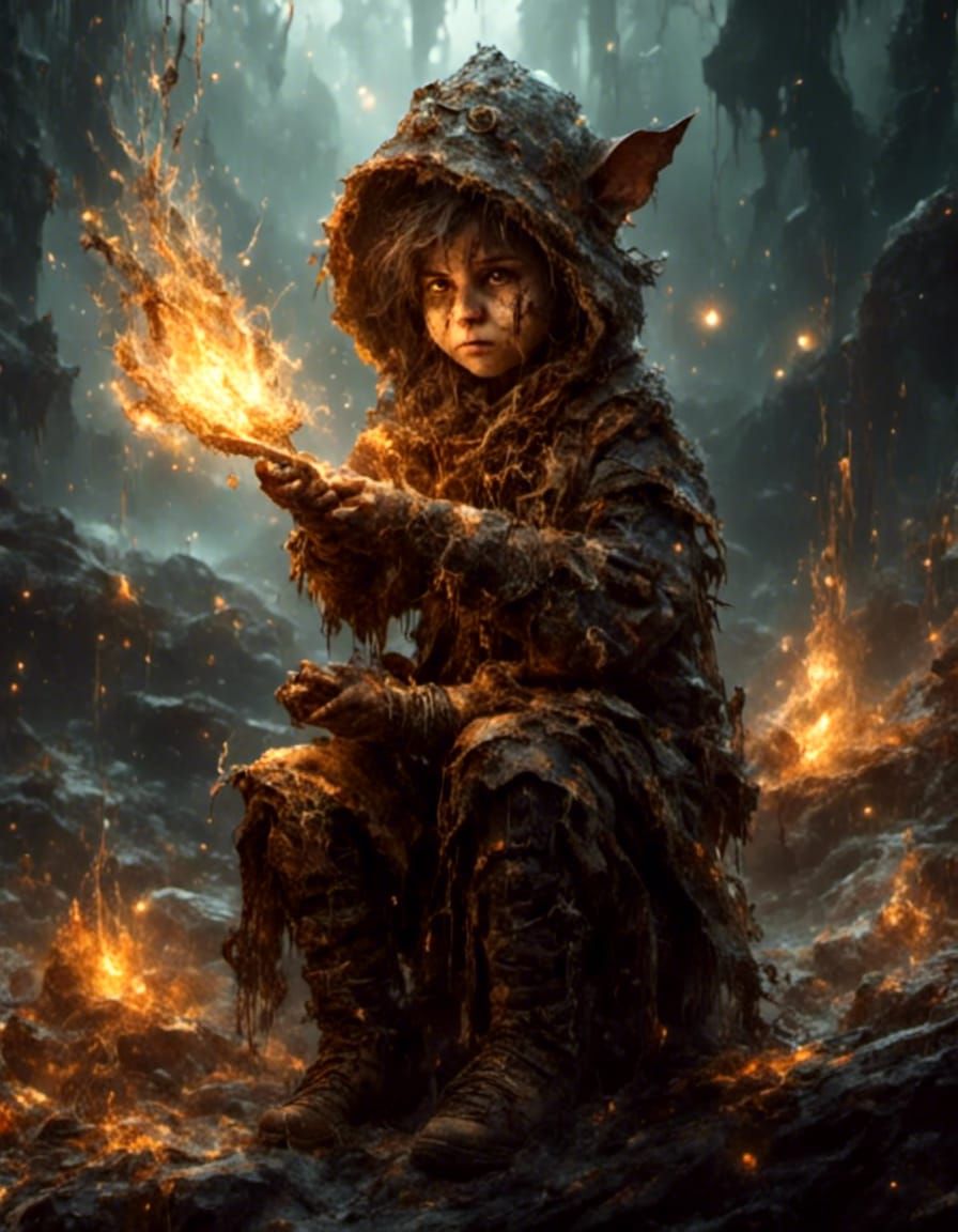 Hyperreal Halfling Character Portrait