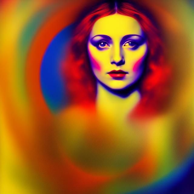 Hippie Woman as Macbeth, Juliet, Ophelia in Pop Art