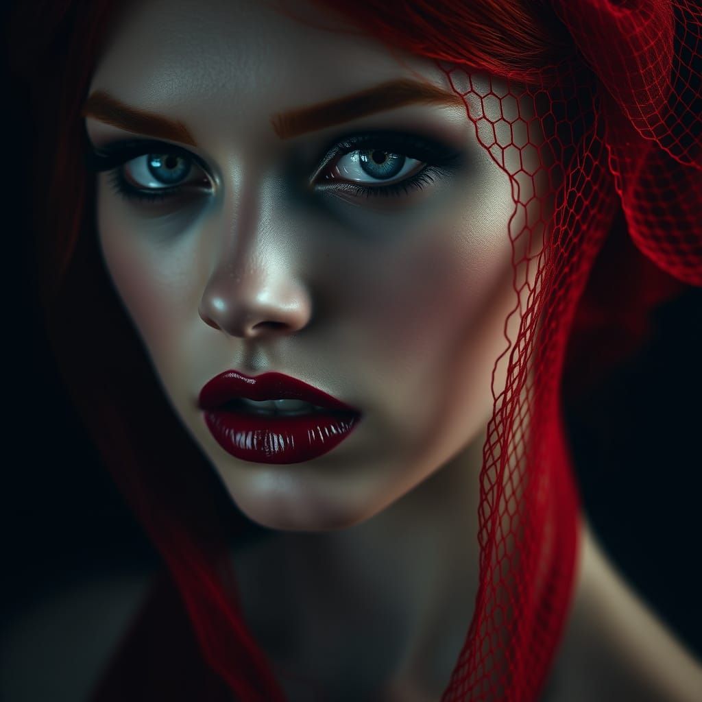 Surreal Beauty in Dark Velvet Hues