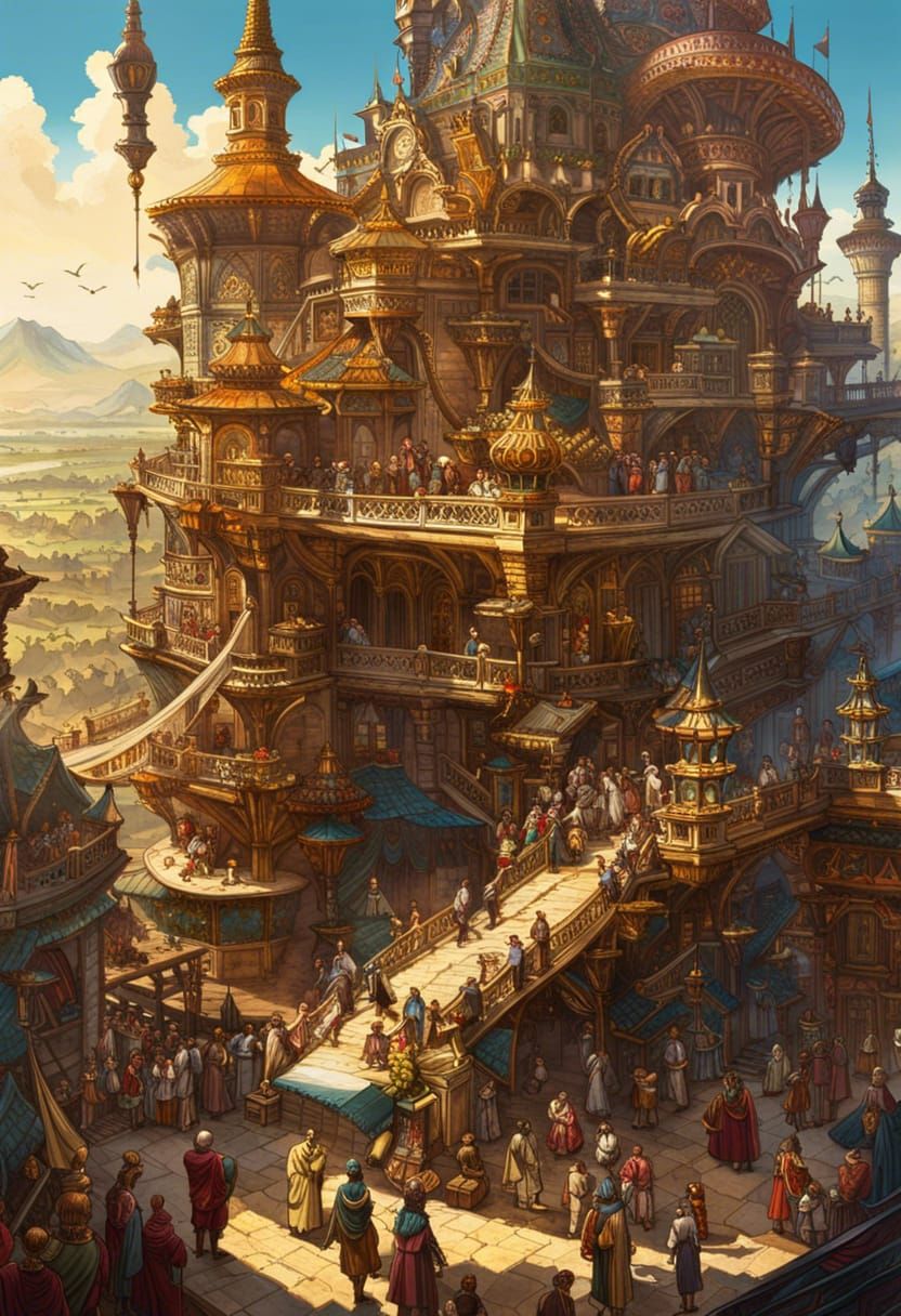 King Arthur and Knights at Watermill: Fantasy Masterwork