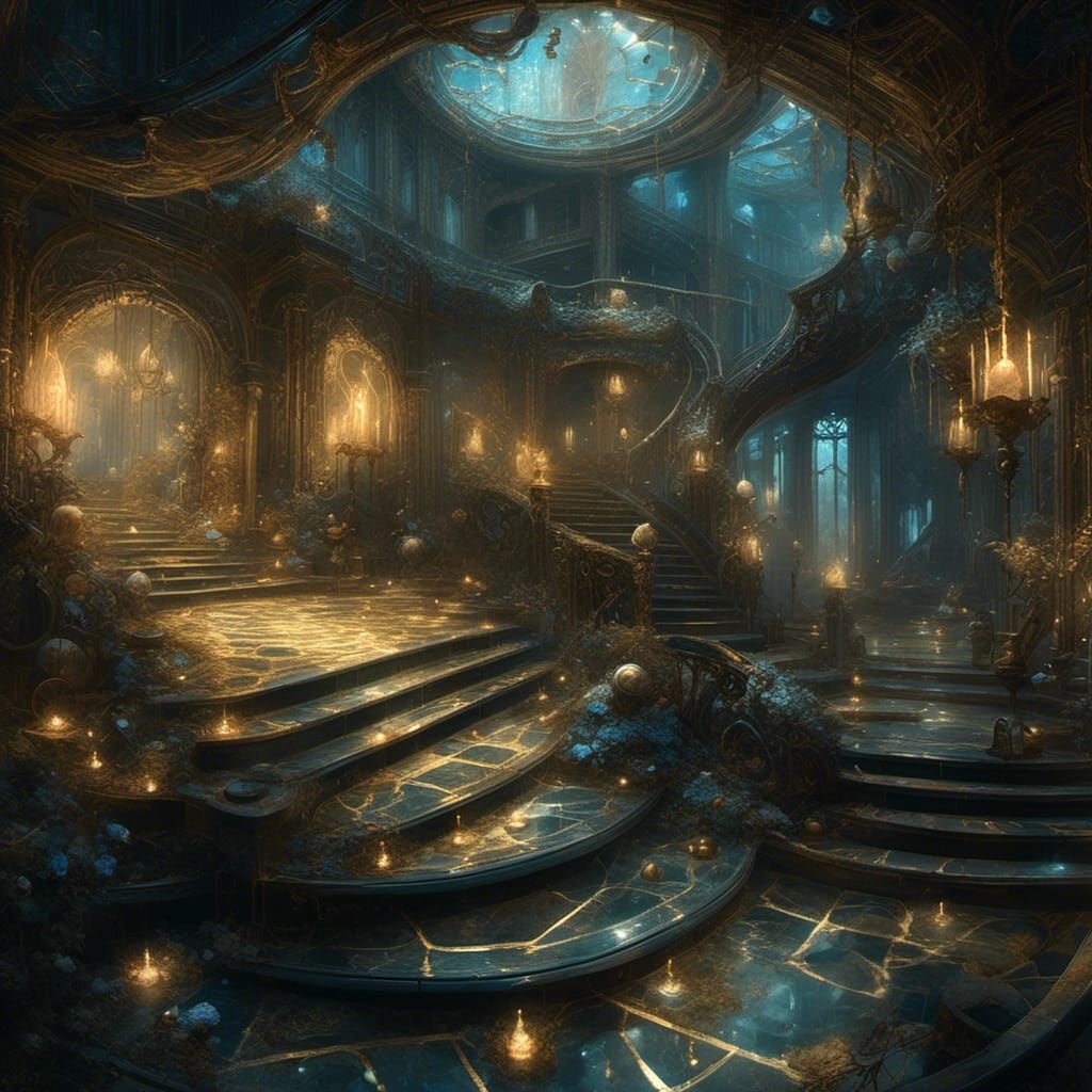 Enigmatic Labyrinth with Tranquility Lantern