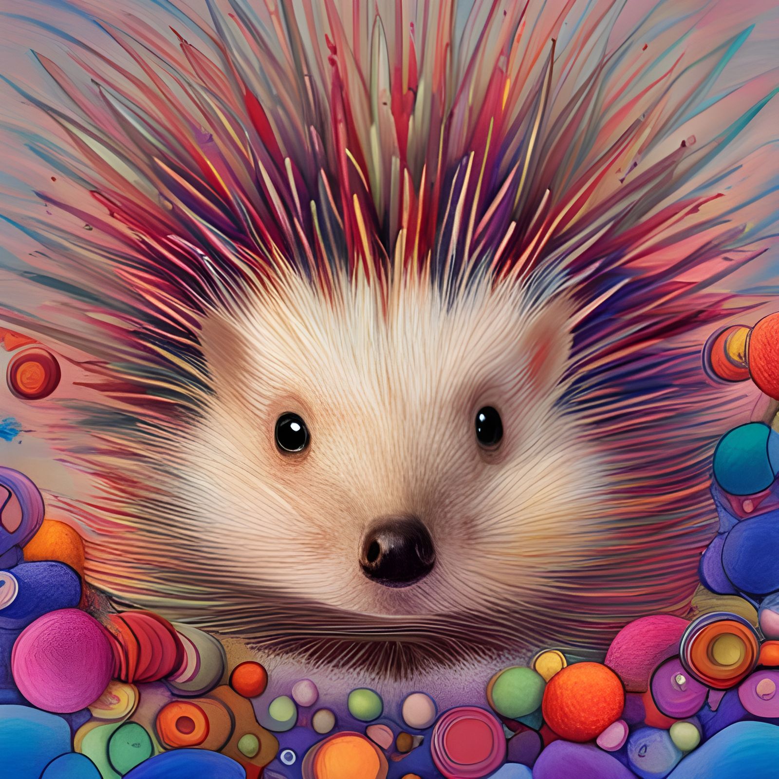 Rainbow Hedgehog
