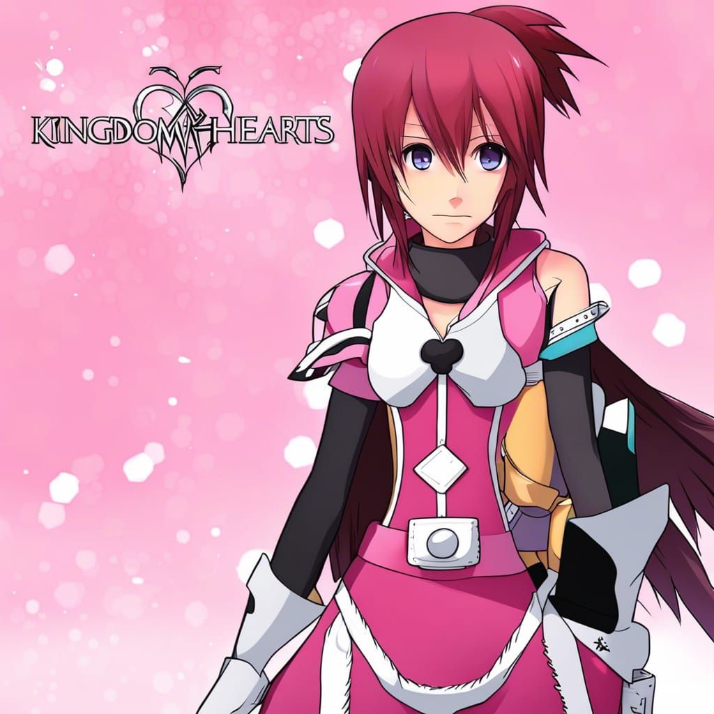 Anime Style Portrait of Kairi from Kingdom Hearts