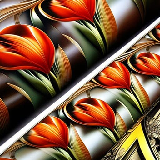 Rolls of Tulip wall paper