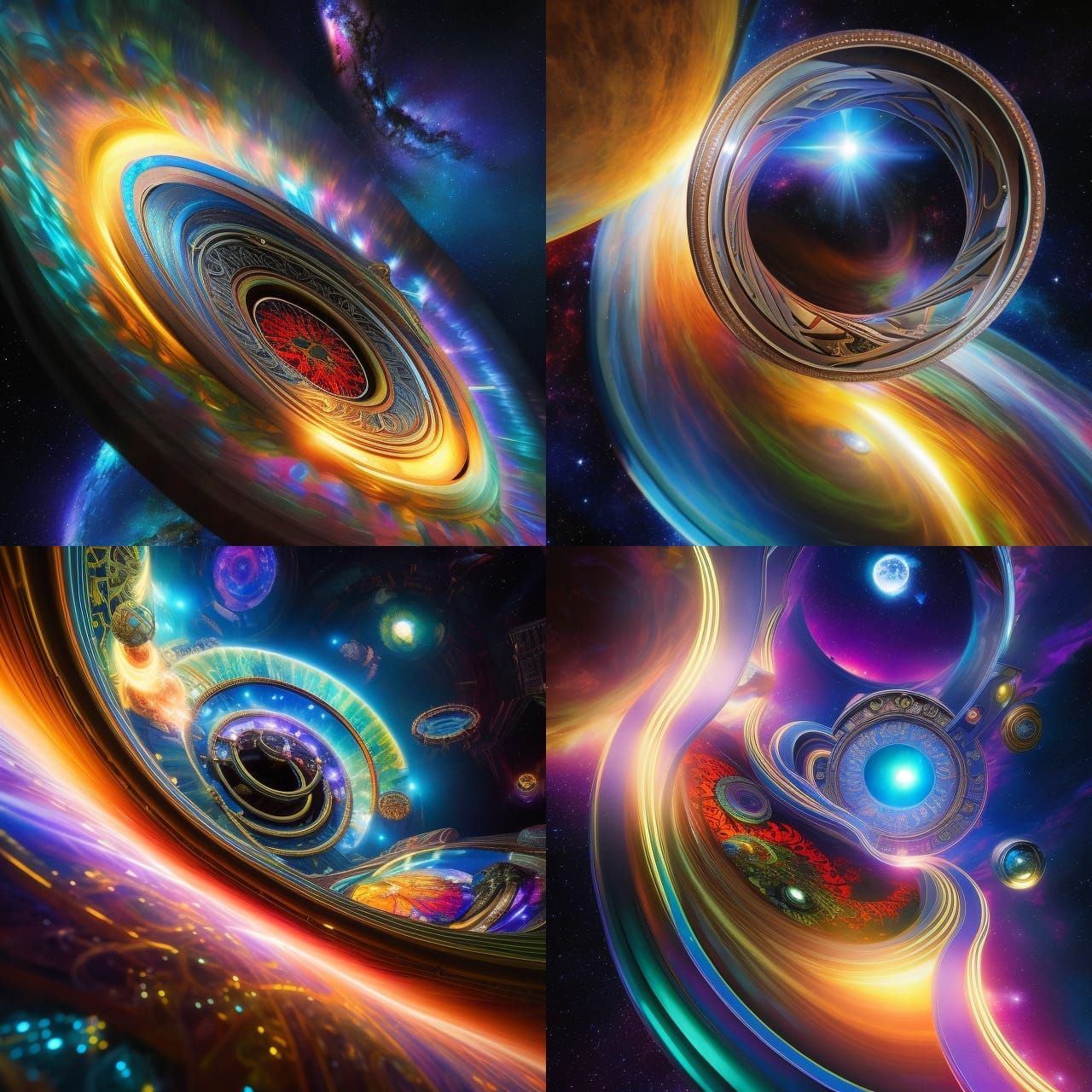 Steampunk Stargate to a Cosmic Wormhole