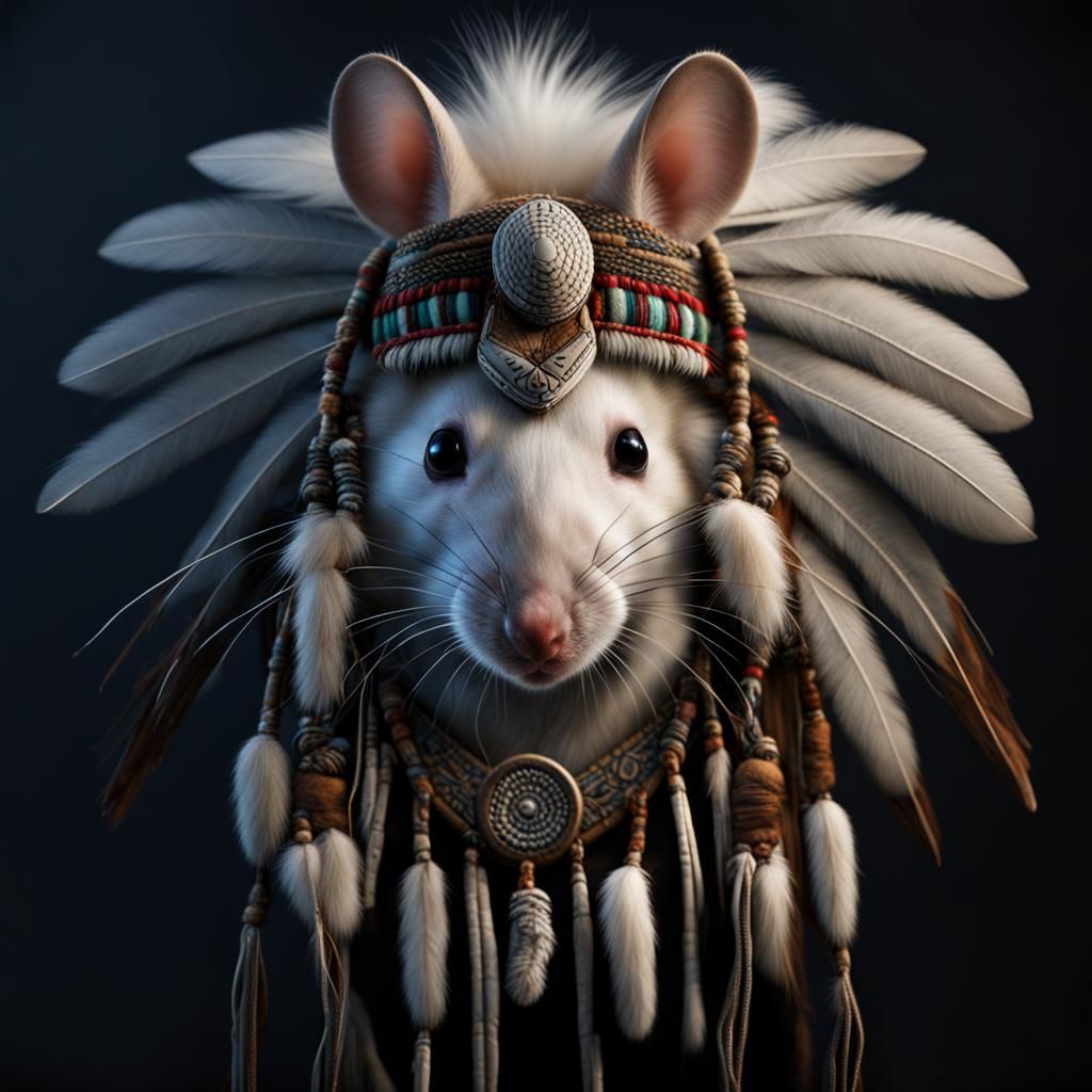 Native American White Mouse,