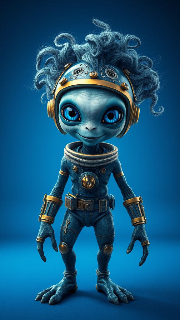 Steampunk Alien Portrait in Unreal Engine 5