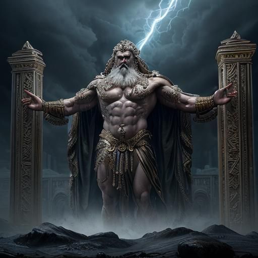 Zeus, Poseidon and Hades: Epic Digital Painting