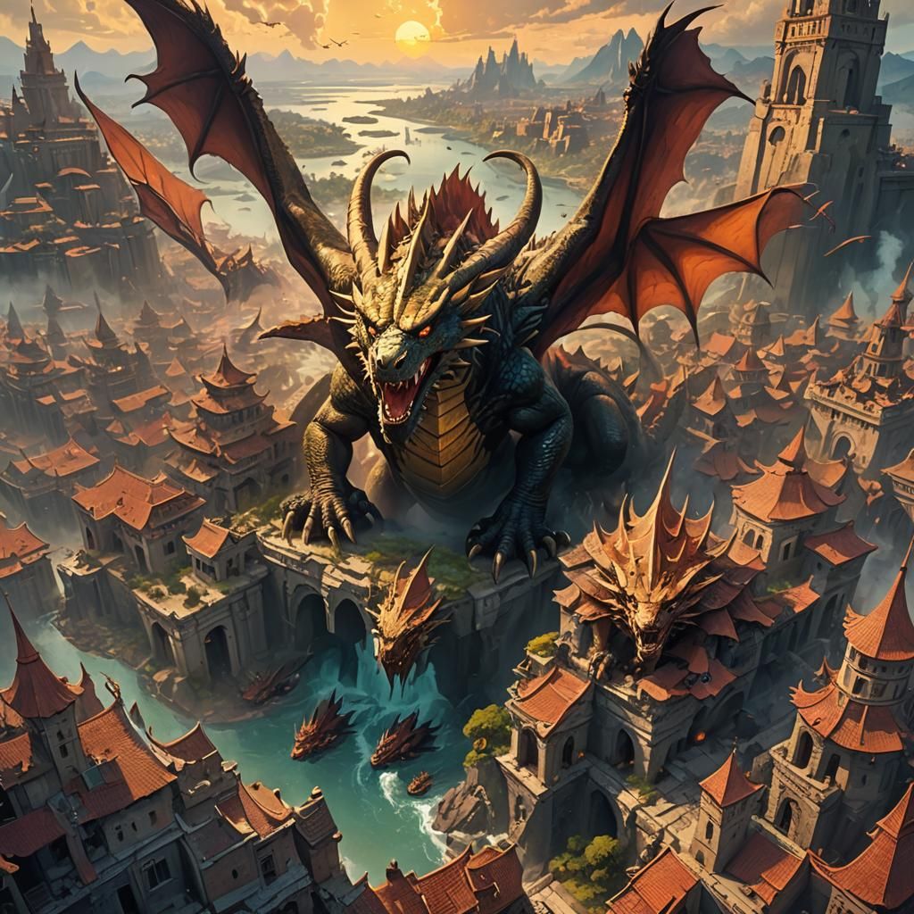 Dragon Army Descends on Ancient City