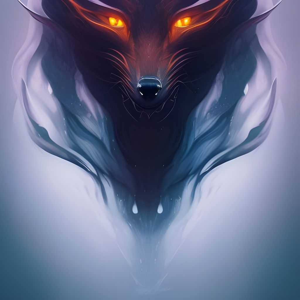 Eldritch Demonic Fox Portrait in Unreal Engine