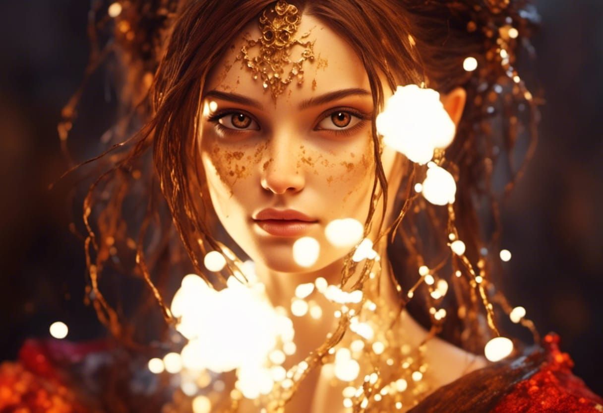 Hyperrealistic Portrait of a Kind Young Woman