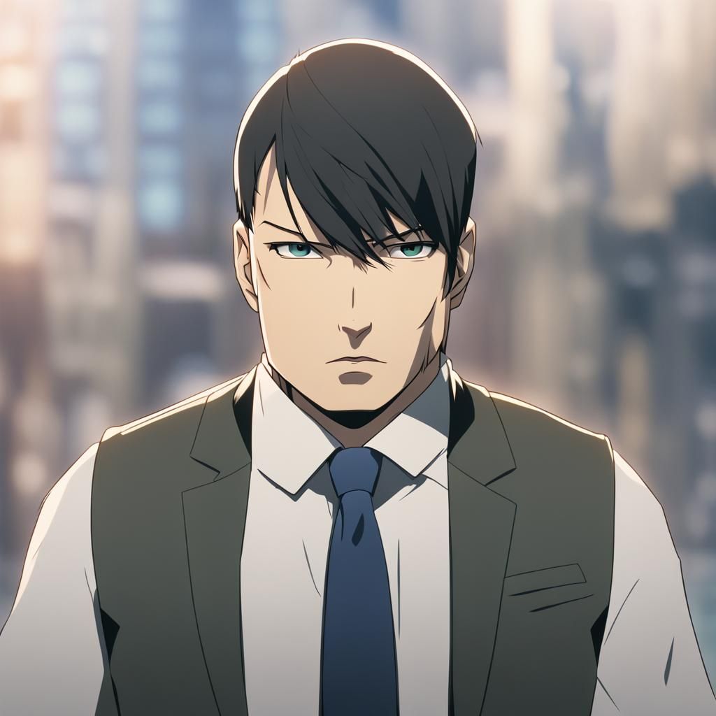 Elegant Anime Portrait in Cinematic Style