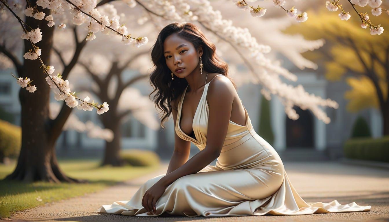 Ebony Goddess in Soft Focus Glory