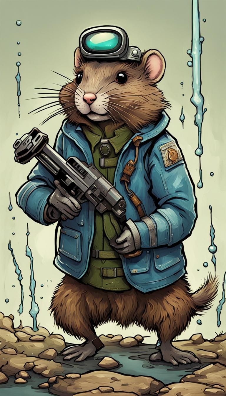 Fallout Water Vole in Guardians of the Galaxy Style