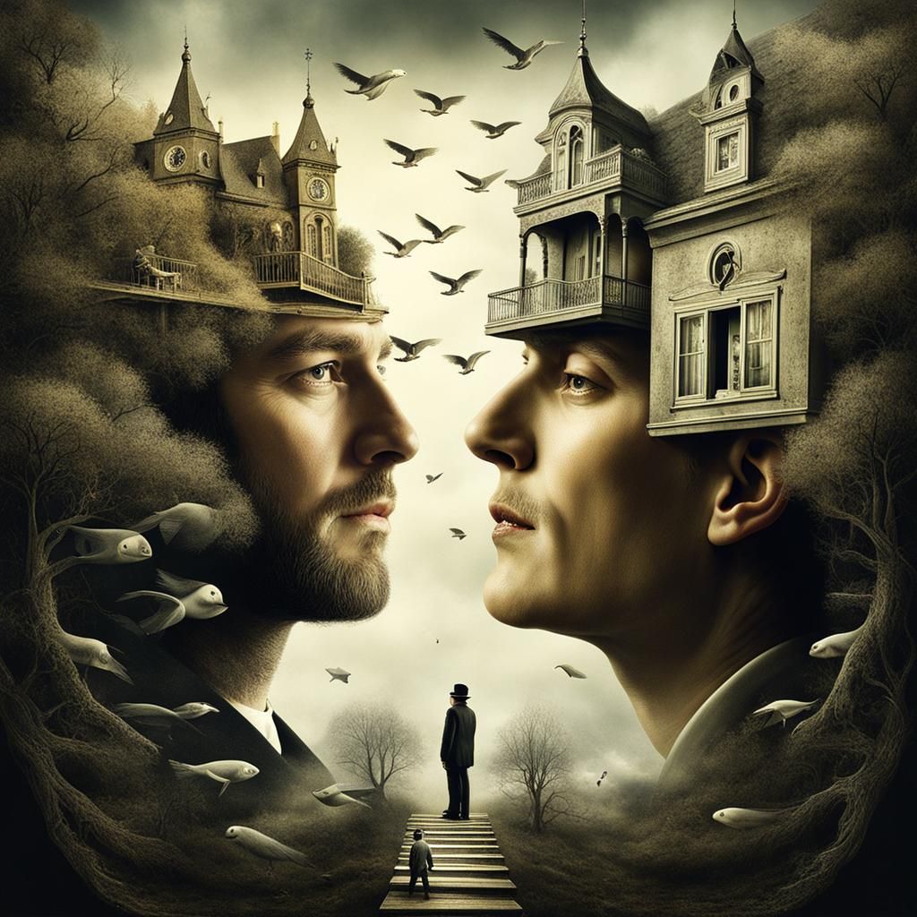 Surreal Dreamscape: Inside and Outside Worlds