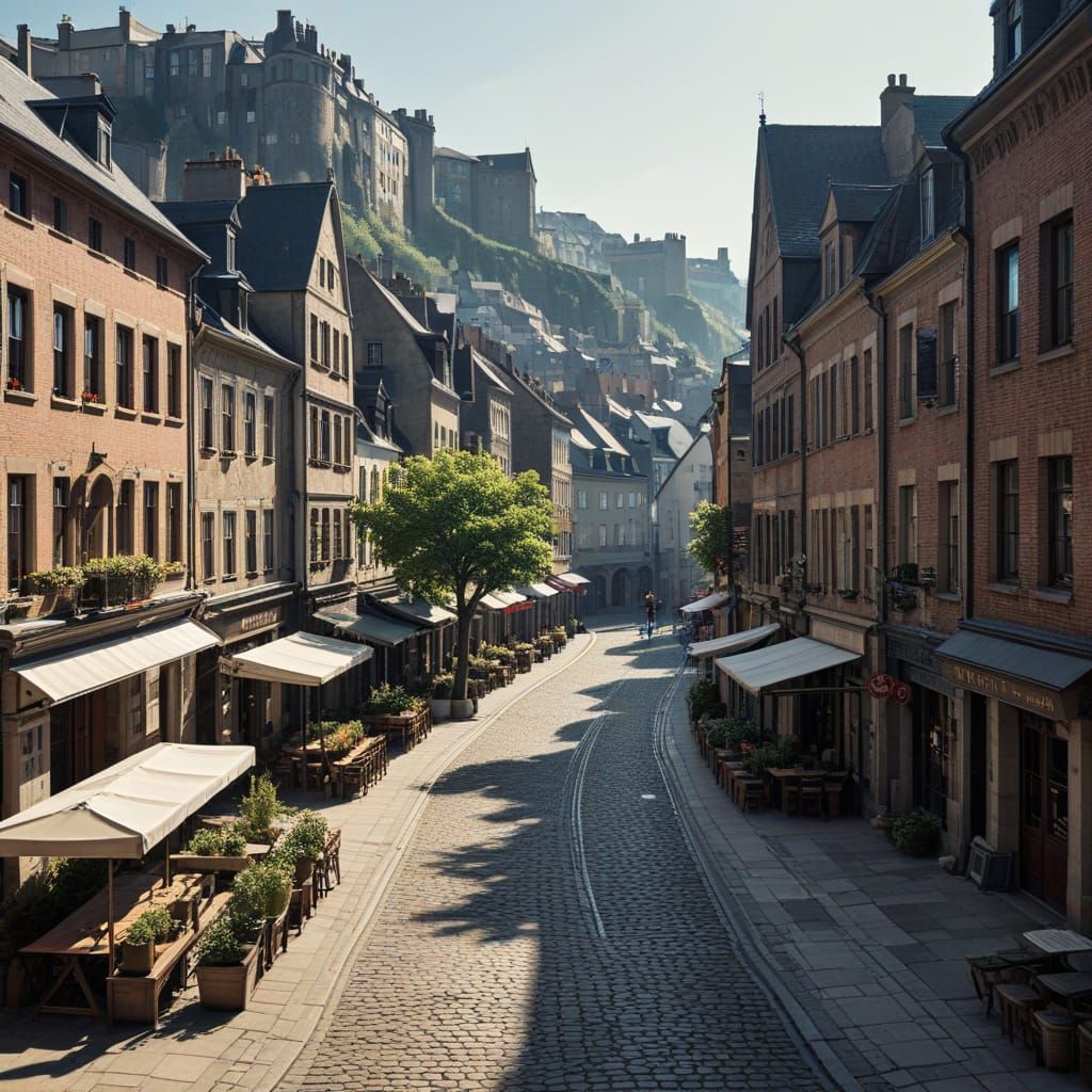 Urban Metropolis Street Scene