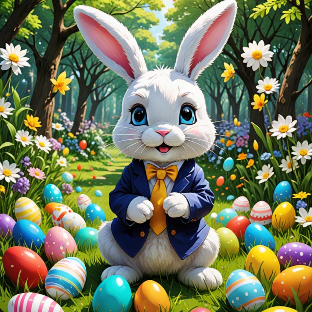 Anime Easter Bunny Key Visual