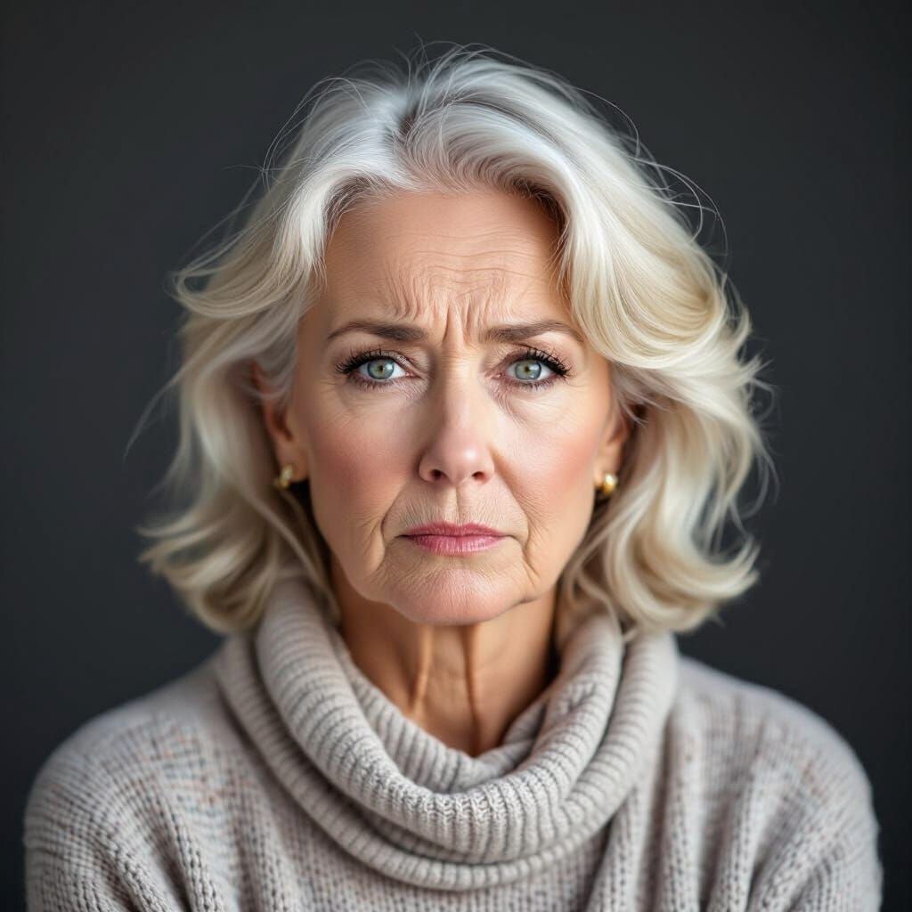 A Scowling, Short Woman