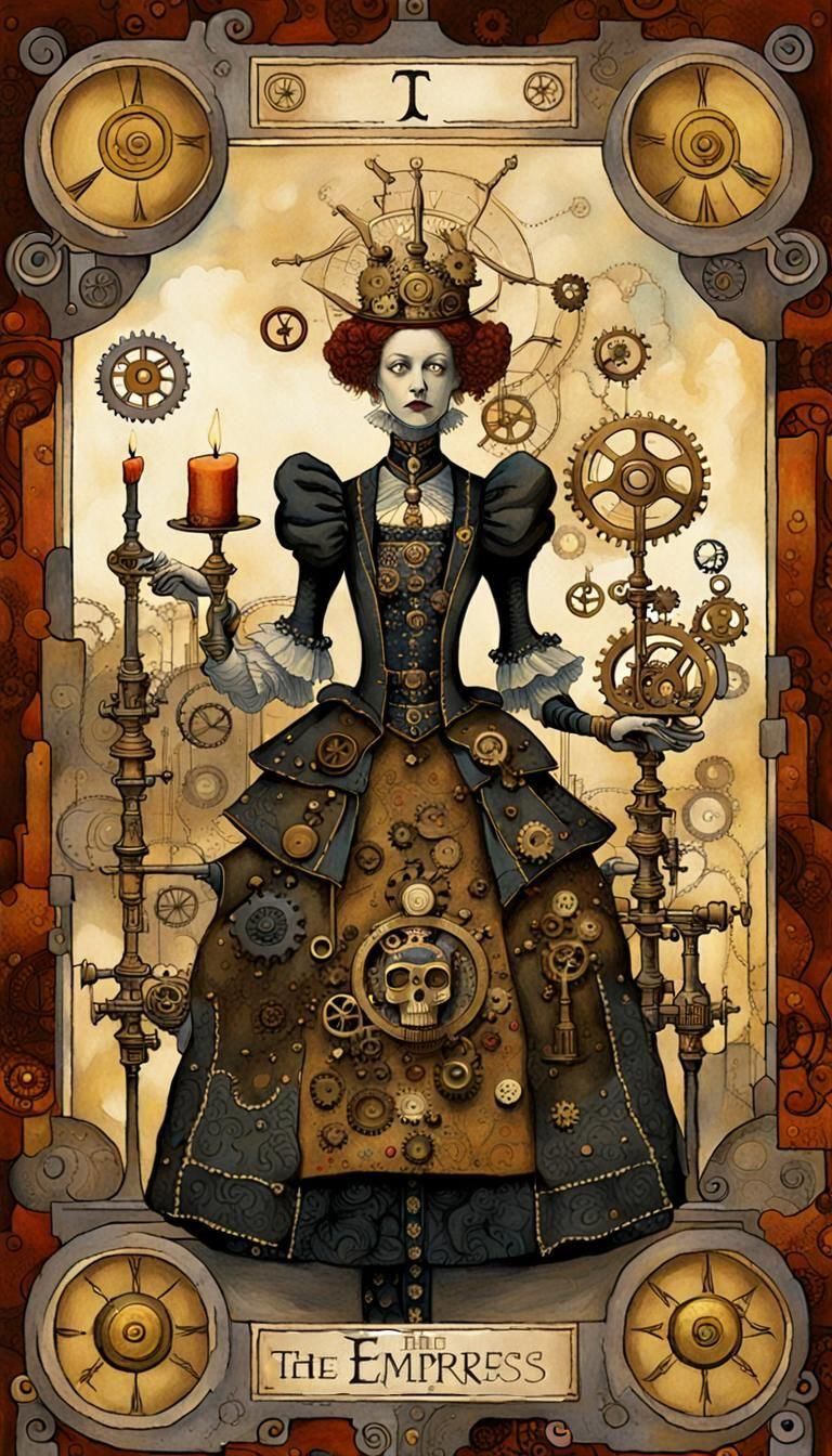 Art Brut Empress with Vibrant Colors