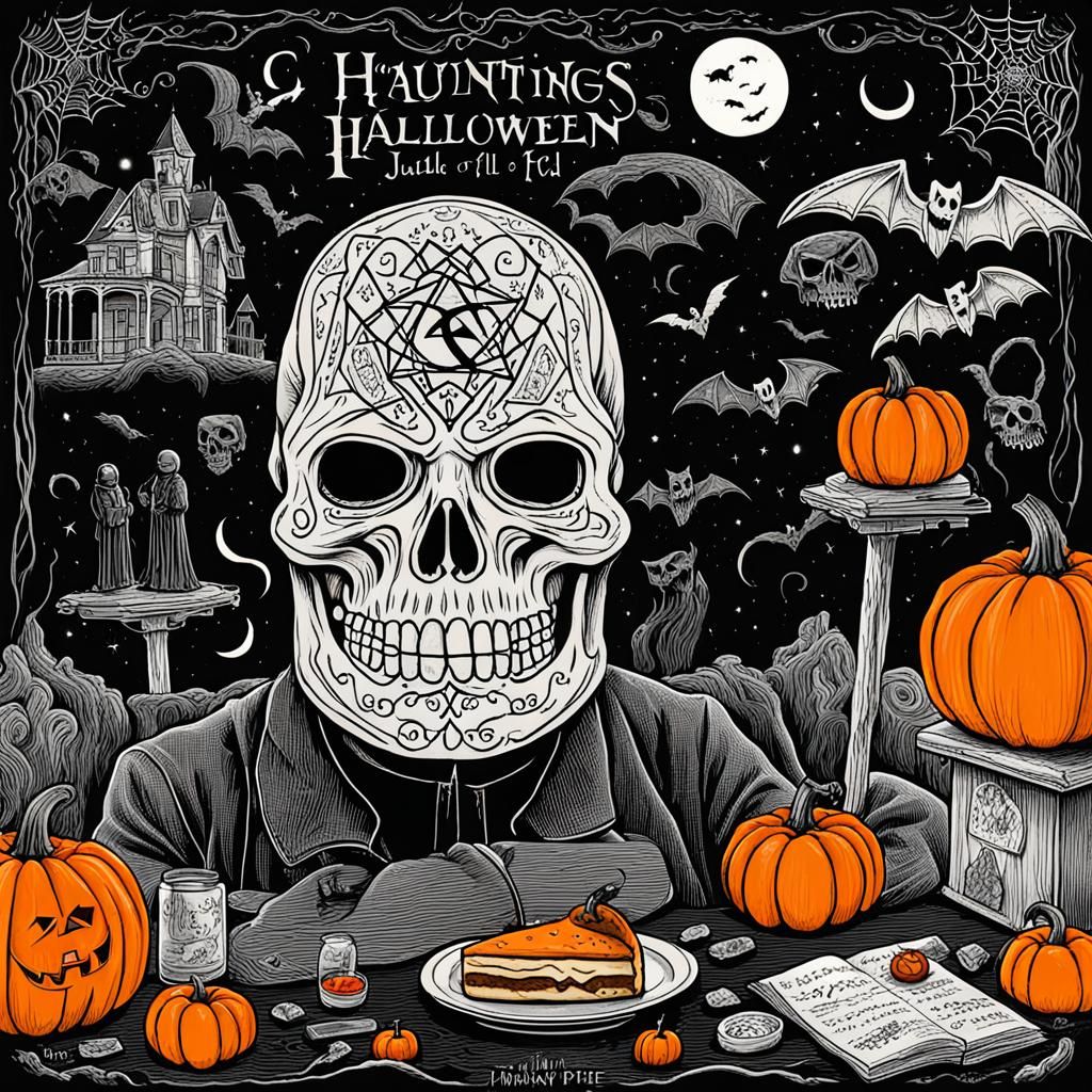 Hegelian Halloween Horror: Retro Lithographic Nightmare